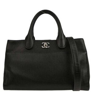 Chanel Black Calfskin Executive Cerf Tote Handbag